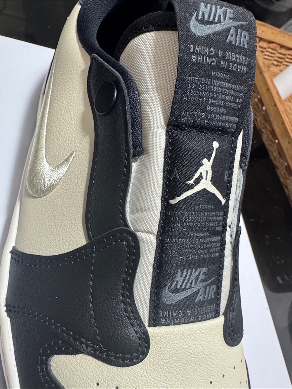 Nike Air Jordan 1 Low Sneakers - Cream & Black - Picture 5 of 5